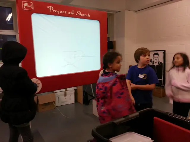 Giant Etch-a-sketch